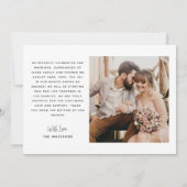 We Zeiden Ja Huwelijksalbum met meerdere foto's Aankondiging (Achterkant)