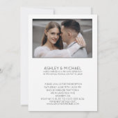 We zeiden ja wit overlay receptie slechts 2 foto kaart (Achterkant)