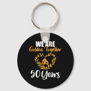 We zijn 50 jaar samen Golden Sleutelhanger