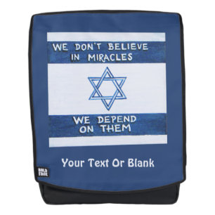 We zijn afhankelijk van wonderen rugtassen