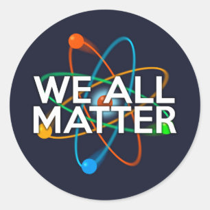 WE ZIJN ALLEMAAL BELANGRIJK RONDE STICKER