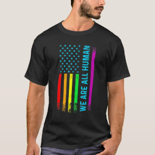 We zijn allemaal een menselijke Lgbt Lgbetq Gay Pr T-shirt