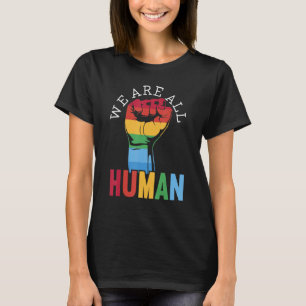 We zijn allemaal een pride parade voor gendergelij t-shirt