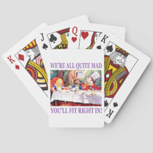 We zijn allemaal erg maf, je past er goed in pokerkaarten