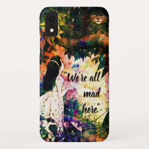 We zijn allemaal gek hier Alice in Wonderland iPhone XR Hoesje