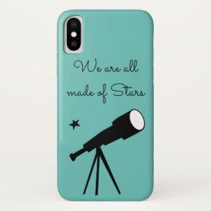 We zijn allemaal gemaakt van Stars telescope quote iPhone X Hoesje