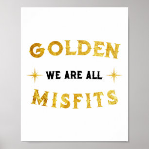 We zijn allemaal gouden misfits Vegas Hockey Poster