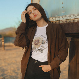 We zijn allemaal gouden zonnebloem van binnen t-shirt