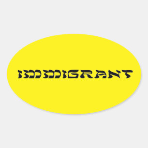 (We zijn allemaal) Immigranten - Weersta ICE Ovale Sticker