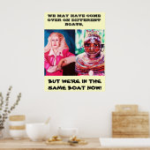 WE ZIJN ALLEMAAL IN HETZELFDE poster. Poster (Keuken)