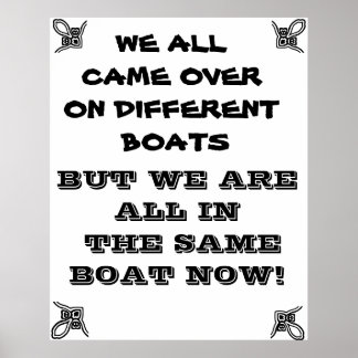 WE ZIJN ALLEMAAL IN HETZELFDE POSTER. POSTER