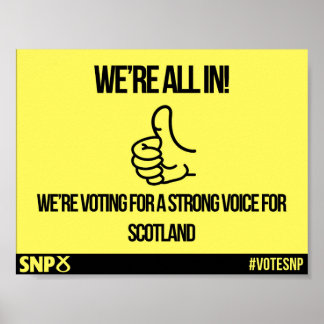 We zijn allemaal in - SNP-Poster Poster