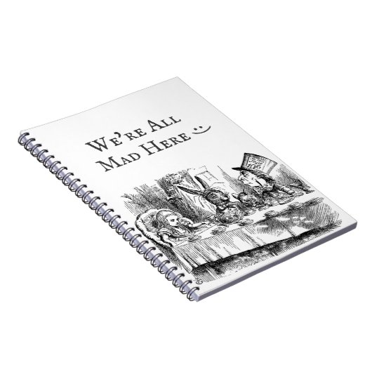 We zijn allemaal kwaad hier Alice in Wonderland t Notitieboek (Rechterzijde)