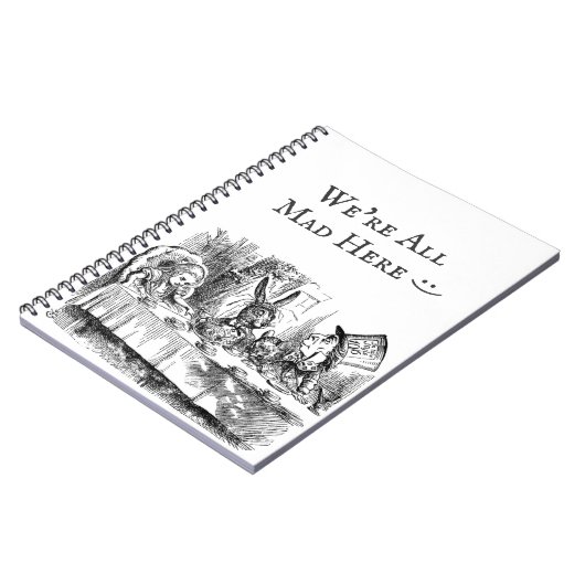 We zijn allemaal kwaad hier  Alice in Wonderland t Notitieboek (Linkerzijde)