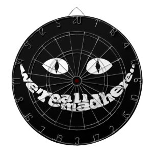 We zijn allemaal Mad Hier Dart Board Dartbord