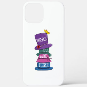 We zijn allemaal Mad Hier Mad Hatter Alice in Wond iPhone 12 Pro Max Hoesje