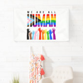 We zijn allemaal menselijk spandoek (Insitu)