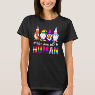 We zijn allemaal menselijke kabouters Pride Ally G T-shirt