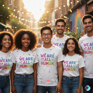 We zijn allemaal menselijke LGBTQ trots T-shirt