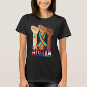 We zijn allemaal menselijke trots op Ally Rainbow T-shirt (Voorkant)
