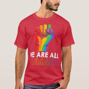We zijn allemaal mensenrechtenactivisten die regen t-shirt