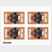 We zijn allemaal moslim-Sticker Rechthoekige Sticker (Vel)