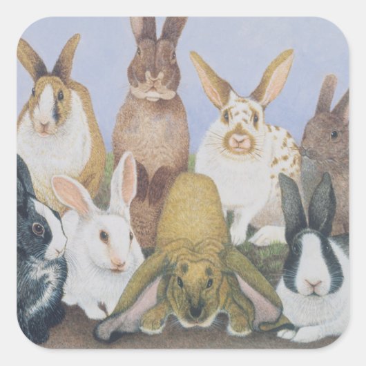 We zijn allemaal oorlogen vierkante sticker (Voorkant)