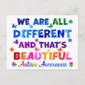 We zijn allemaal verschillend briefkaart (Voorkant)