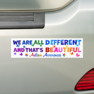 We zijn allemaal verschillend bumpersticker