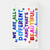 We zijn allemaal verschillend spandoek (Verticaal)