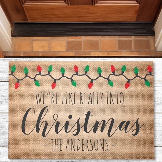 We zijn als een echt kerstfeest grappig deurmat