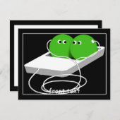 We zijn als twee erwten in een peul kaart (Voorkant / Achterkant)