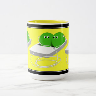 We zijn als twee erwten in een peul tweekleurige koffiemok