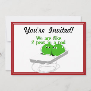 We zijn als twee erwten in een pod kaart