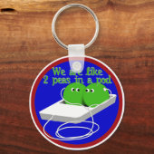 We zijn als twee erwten in een pod sleutelhanger (Voorkant)