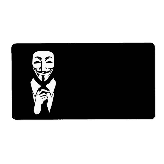 We zijn anoniem etiket (Voorkant)