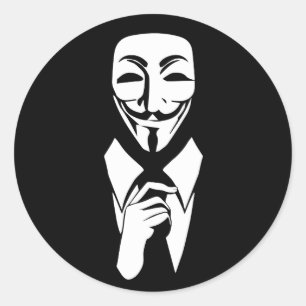 We zijn anoniem ronde sticker