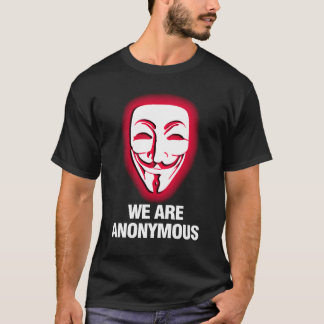WE ZIJN ANONIEM. (ROOD) T-SHIRT