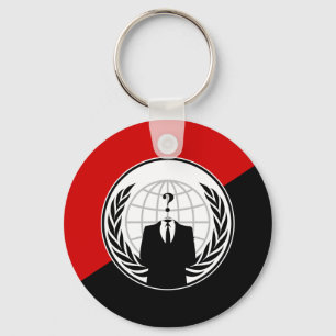 We zijn anonieme anarchistische vlag sleutelhanger