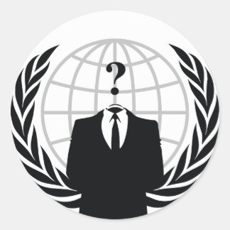 We zijn anonieme ronde sticker