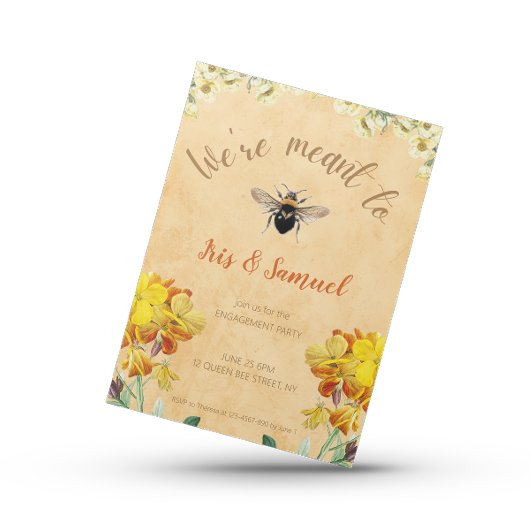 We zijn bedoeld als Bloemen Verloving Kaart