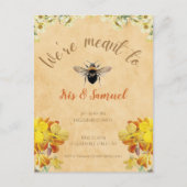 We zijn bedoeld als Yellow Floral Spring  Briefkaart (Voorkant)