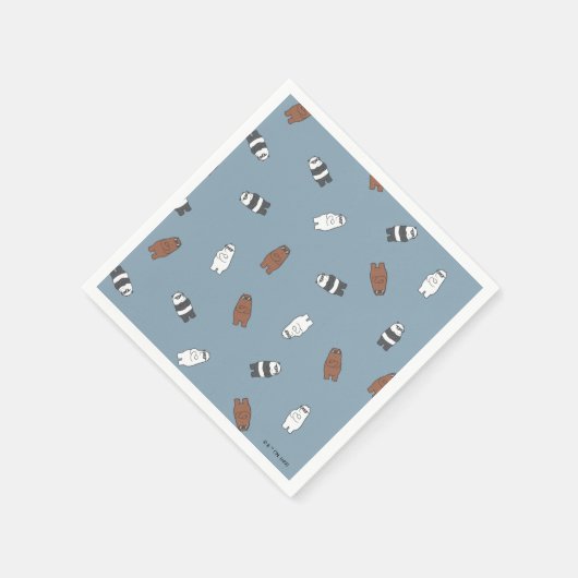 We zijn Beren aan het bakken - Beren van glas Servet (Hoek)