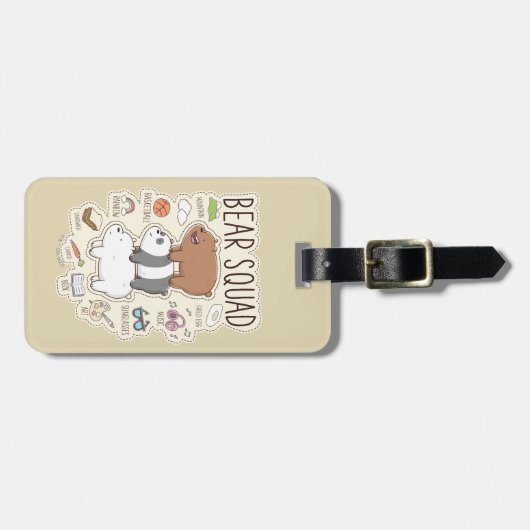We zijn Beren - Beer Squad Journal Graphic Bagagelabel (Voorkant horizontaal)