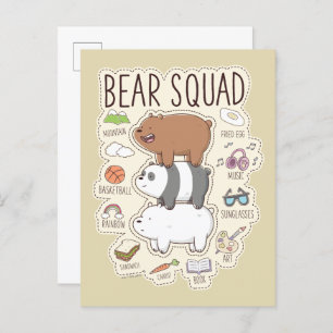 We zijn Beren - Beer Squad Journal Graphic Briefkaart