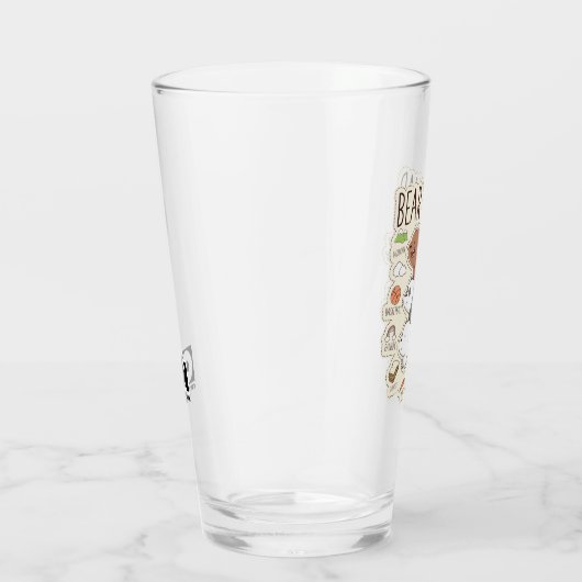 We zijn Beren - Beer Squad Journal Graphic Glas (Rechts)
