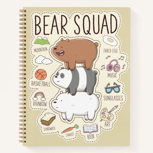 We zijn Beren - Beer Squad Journal Graphic Notitieboek (Voorkant)