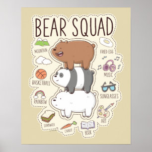 We zijn Beren - Beer Squad Journal Graphic Poster