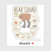 We zijn Beren - Beer Squad Journal Graphic Sticker (Vel)