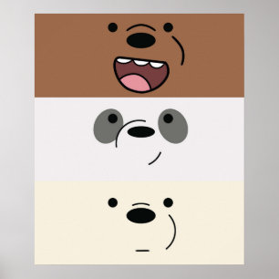 We zijn Beren Beer Stripes Poster